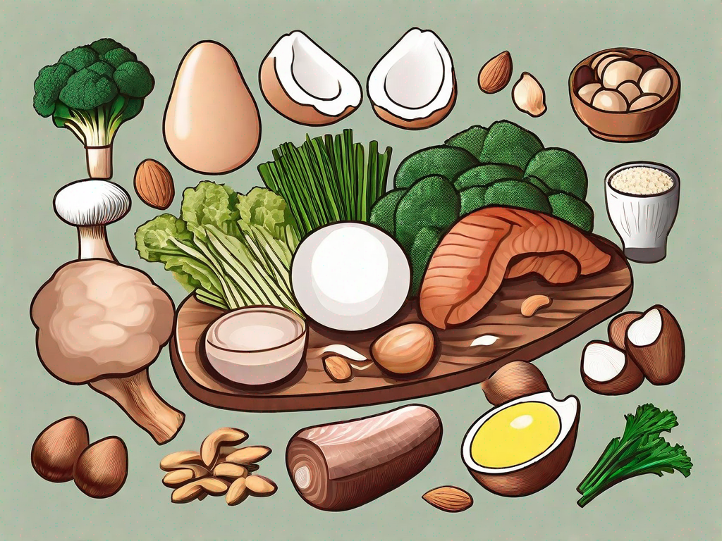 Various foods rich in vitamin b-complex and niacin